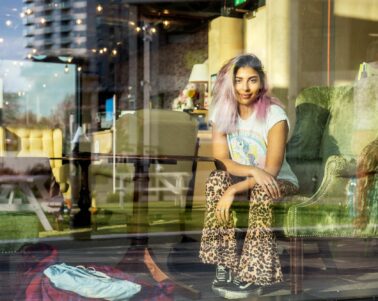 The artist, Mina Ansari