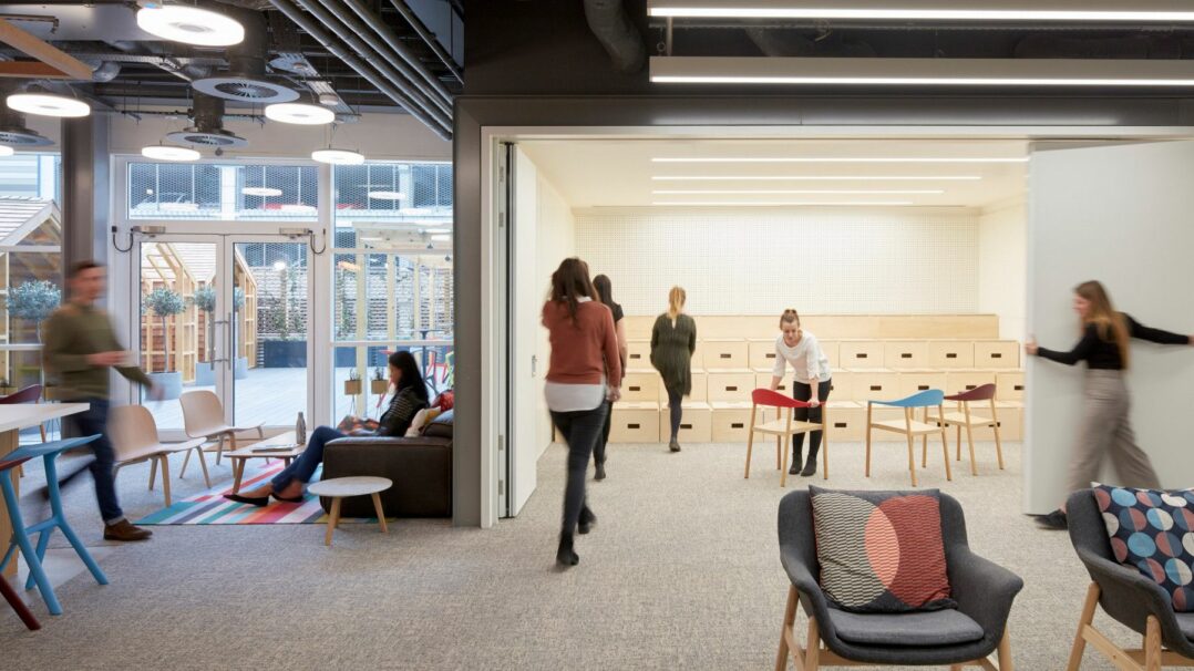 Arrive building meeting area