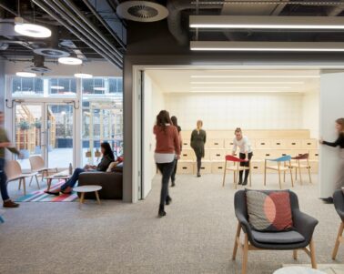 Arrive building meeting area